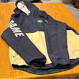 NEW 3X Notre Dame 1/4 zip Anorak